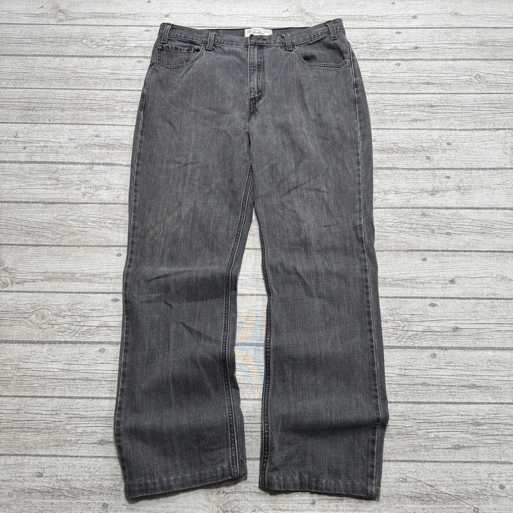 Levi's Jeans Men's 36x32 Gray Signature Denim Straight Leg Relaxed Fit Cotton